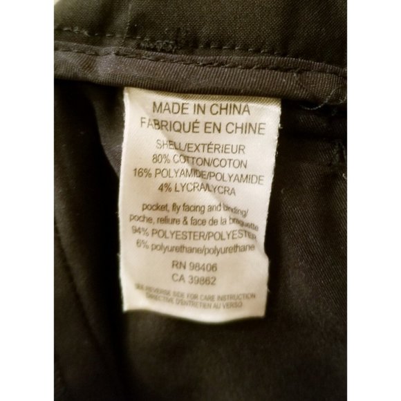 THEORY Black Studio Pants Sz 6 Wide Leg Pockets Trousers Casual - Picture 7 of 8